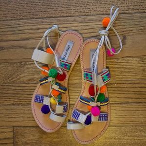 Pom Pom Sandals
